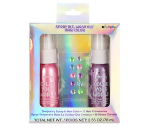 Sparkle Hair Color and Rhinestones