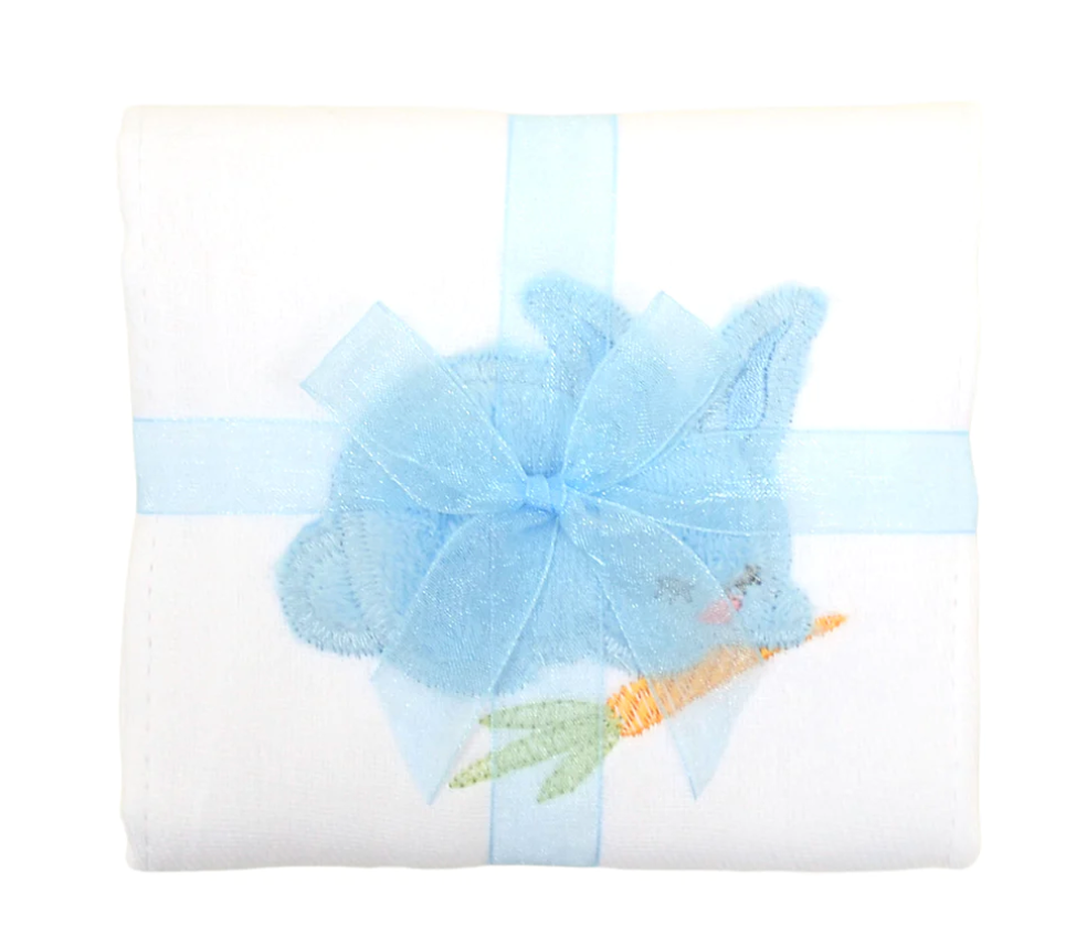 Bunny Applique Burp Cloth