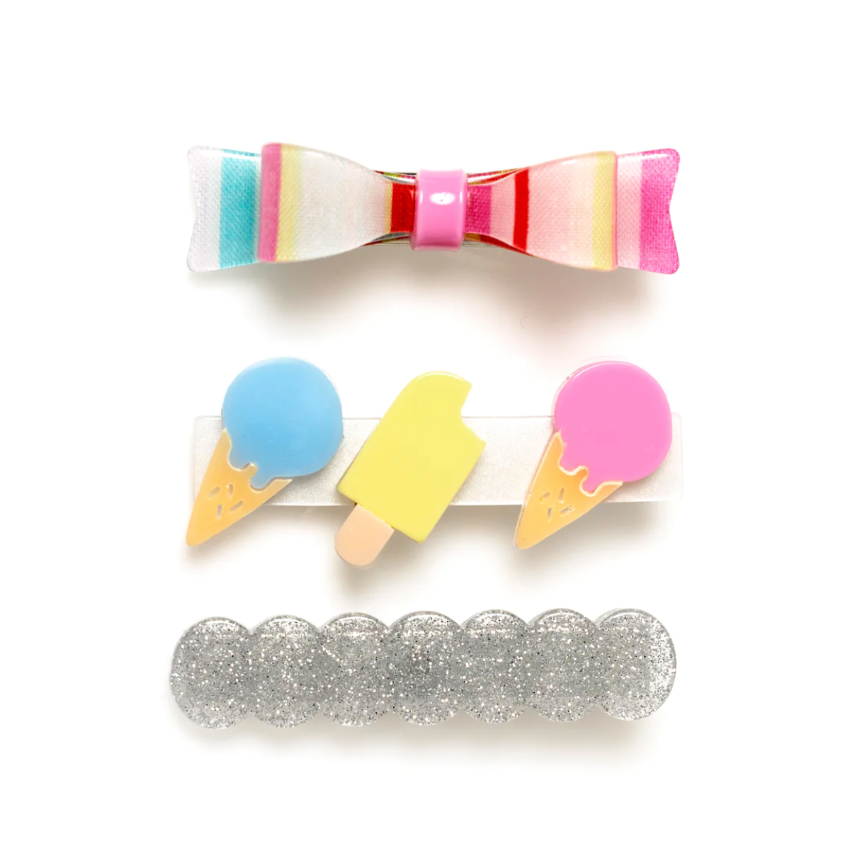 Pastel Summer Treats Alligator Clip (Set of 3)