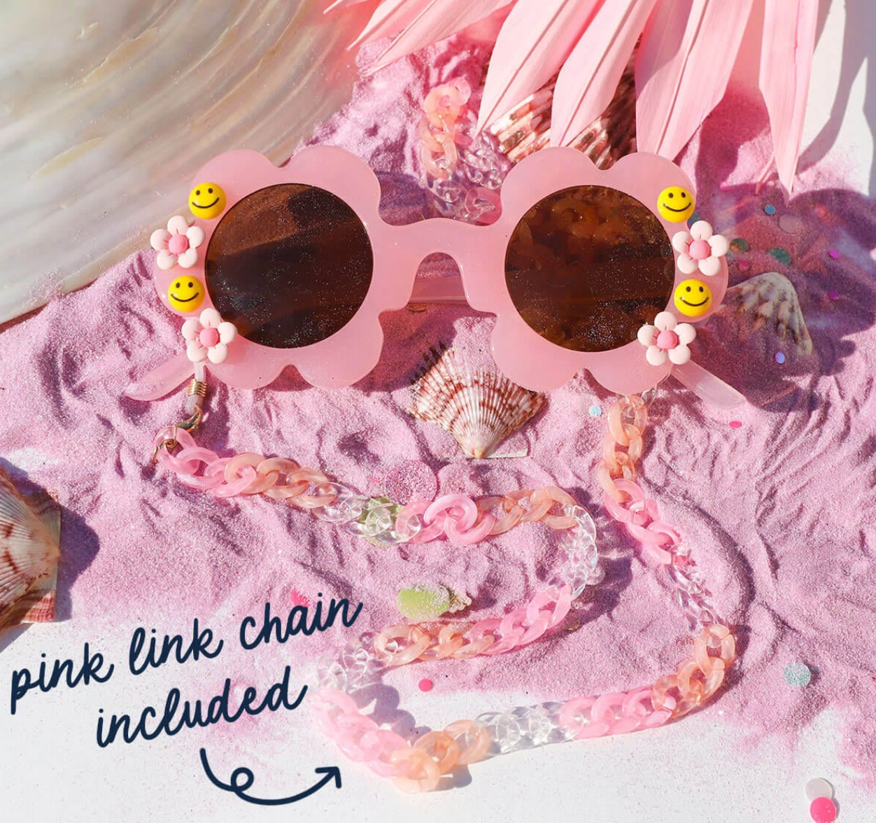 Smiles For Miles Sunglasses & Chain