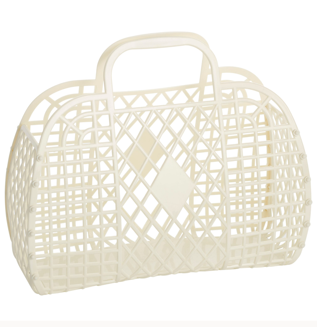 Retro Basket Large Cream