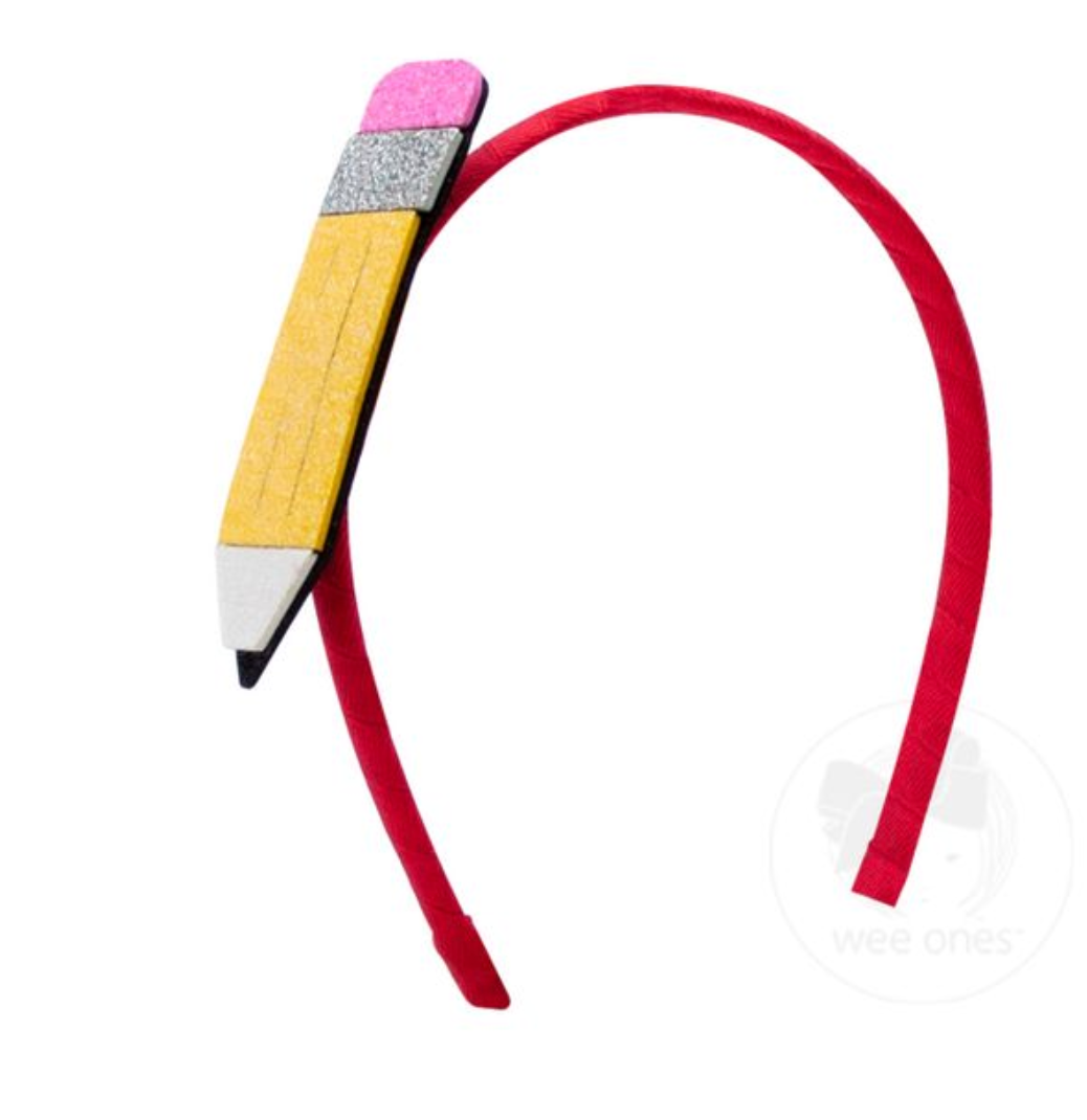 Back To School Glitter Foam Headband