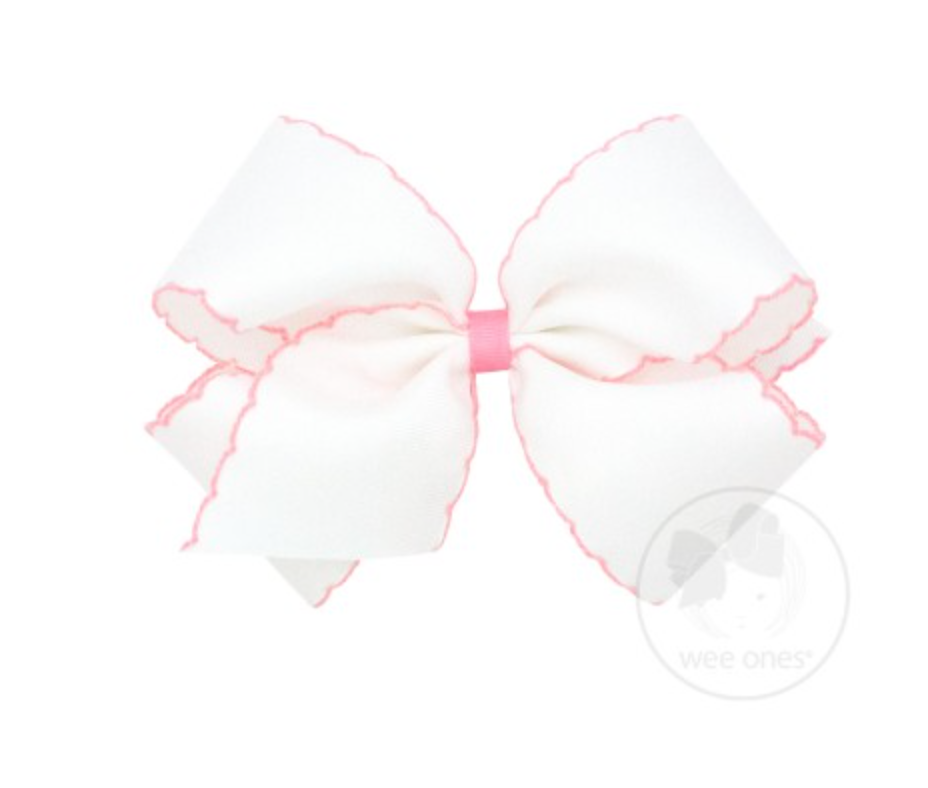 King Grosgrain Moonstitch Bow