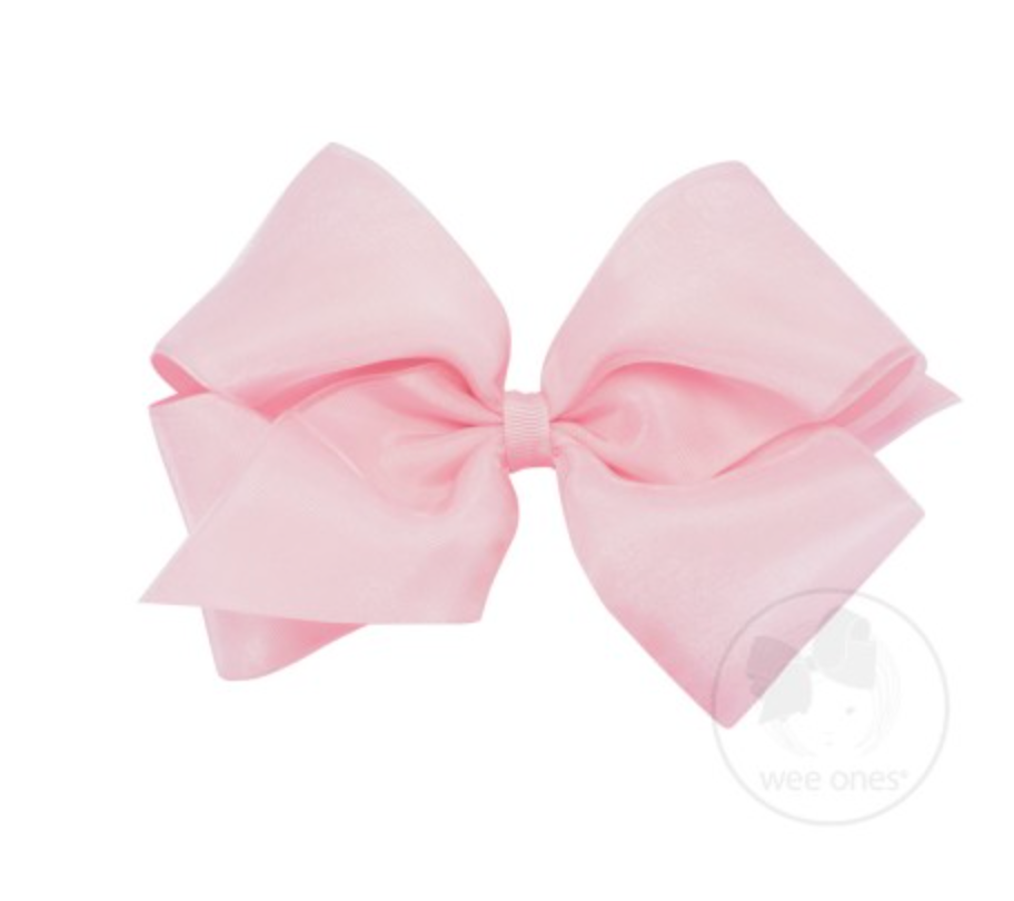 Organza Overlay Bow Medium