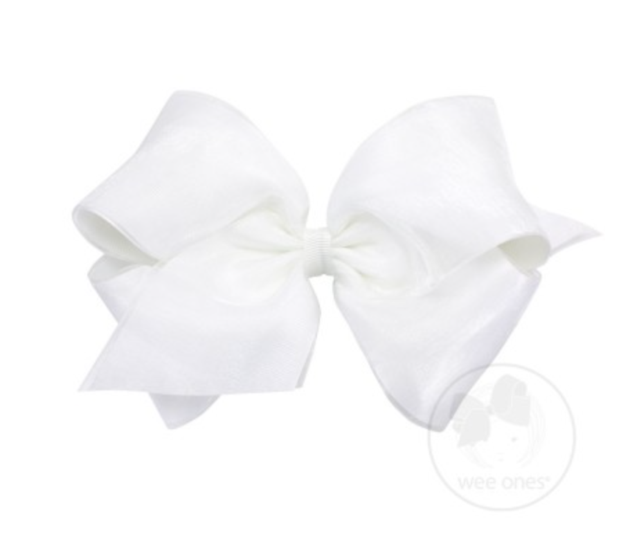 Organza Overlay Bow Medium