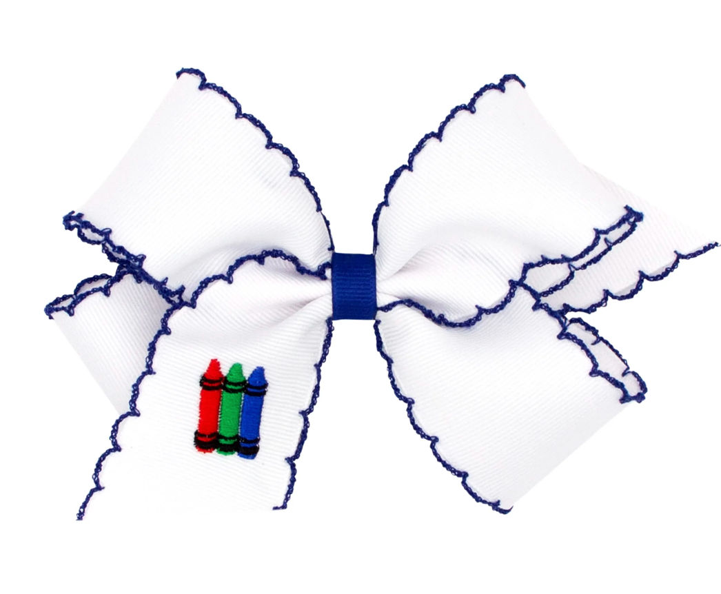 Back to School Bow  Applique King