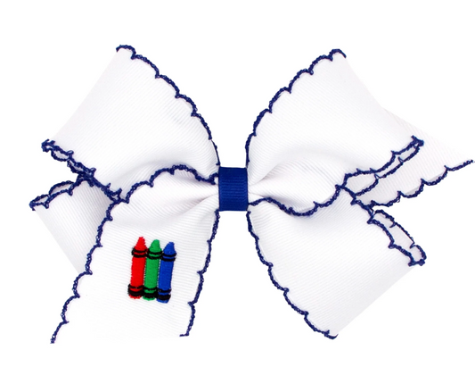 Back to School Bow  Applique King