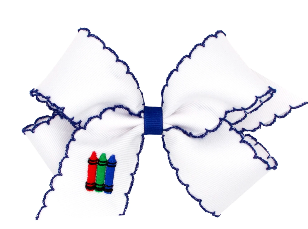 Back to School Bow Applique Medium
