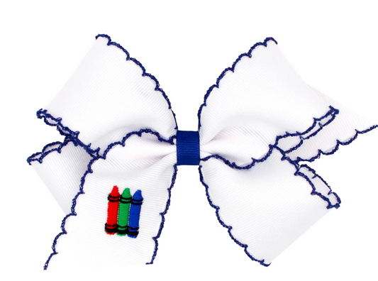 Back to School Bow Applique Medium