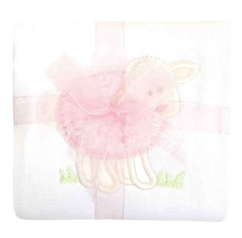 Burp Pad Pink Lamb 2-Pack