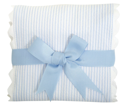 Fancy Burp Pad Blue Lamb