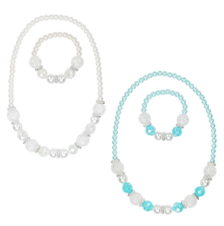 Snow Princess Necklace and Bracelet