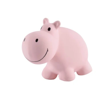 Hippo Natural Rubber Rattle