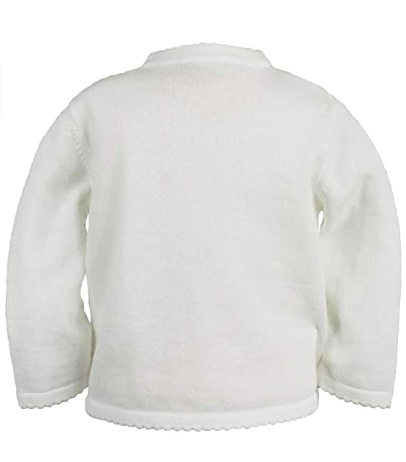 White Scallop Edge Cardigan
