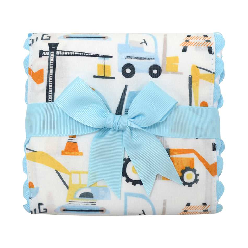 Digger Fancy Fabric Burp