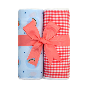 Strawberry Set of 2 Burps