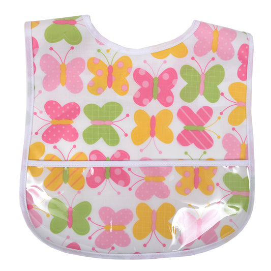 Laminated Bib Butterfly Kisses