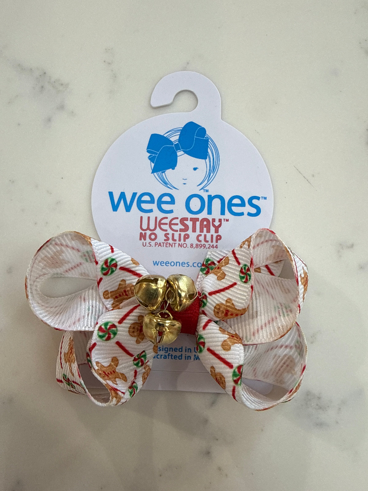 Mini Christmas Printed Jingle Bells Bows