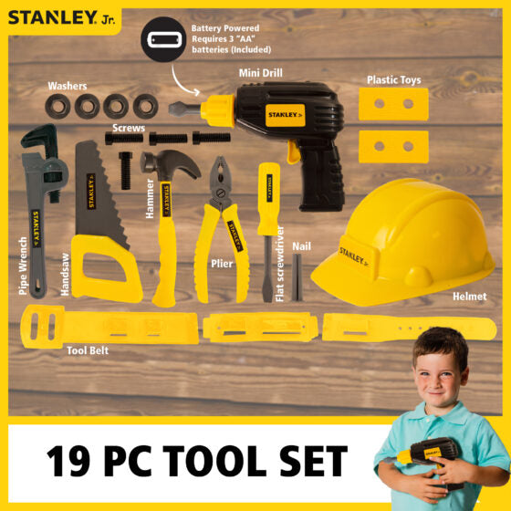 Stanley Jr. 19 Piece Pretend Play Toolset