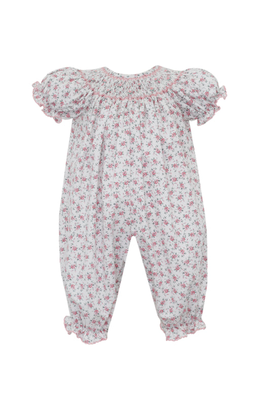 Pink English Garden Floral Long Bishop