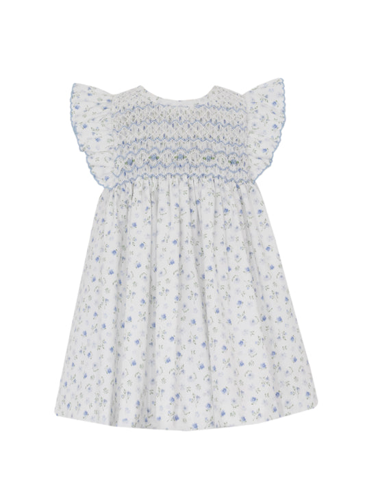 Lily French Blue Floral Sleeveless Dress