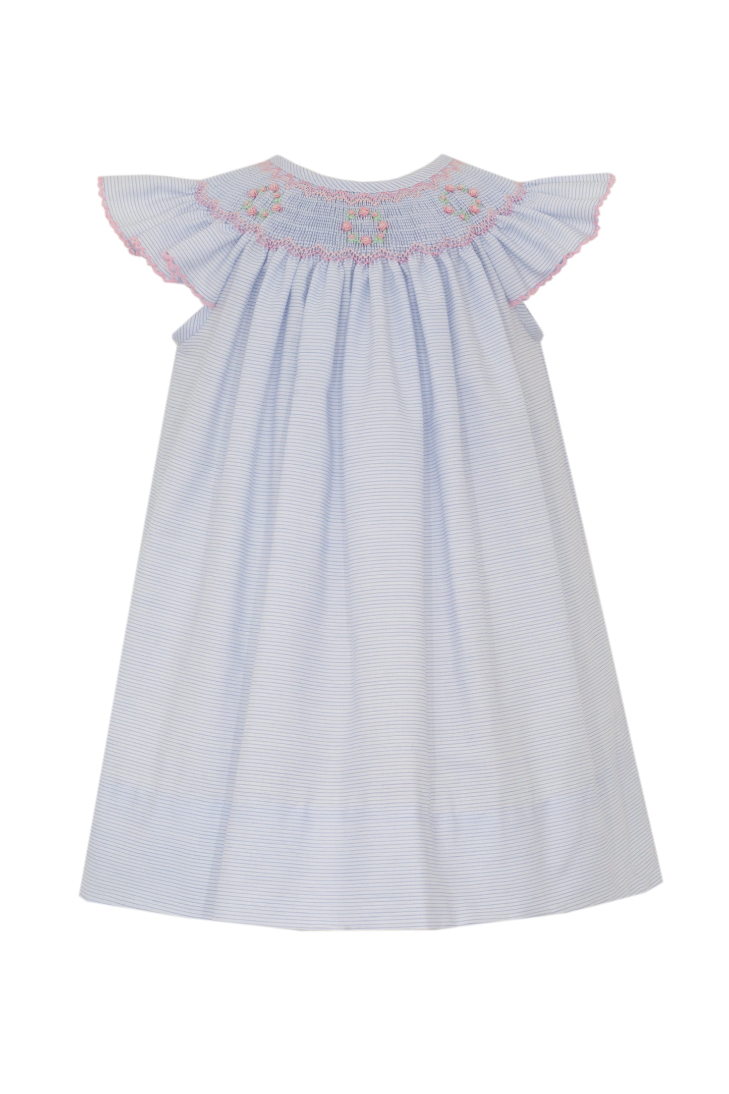 Riley Blue Tiny Stripe Angel Wing Bishop