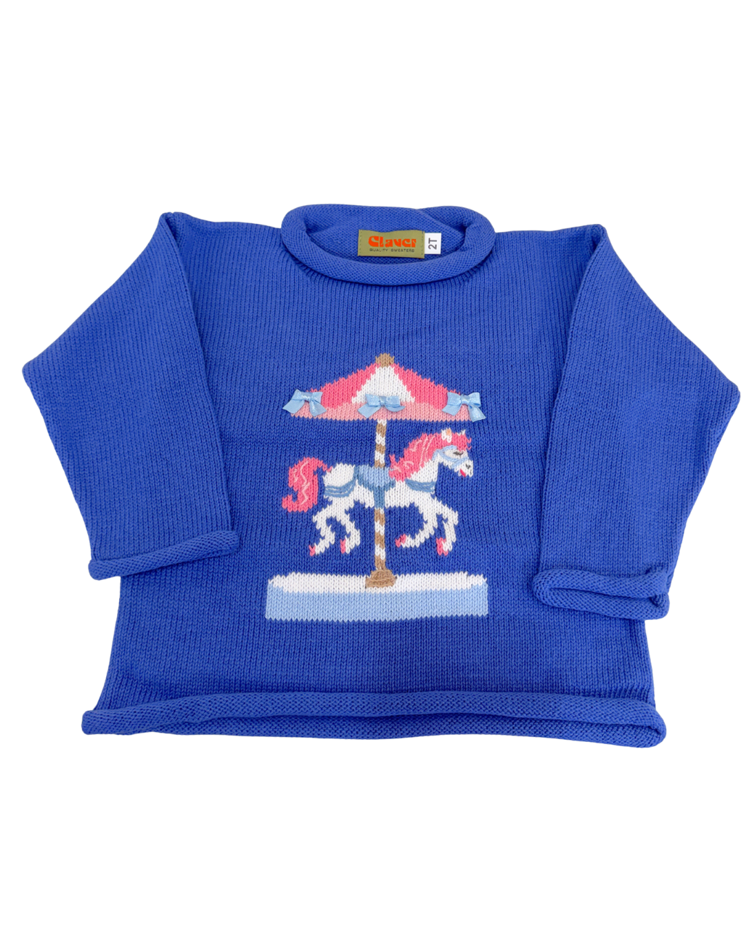 Horse Carousel Roll Sweater