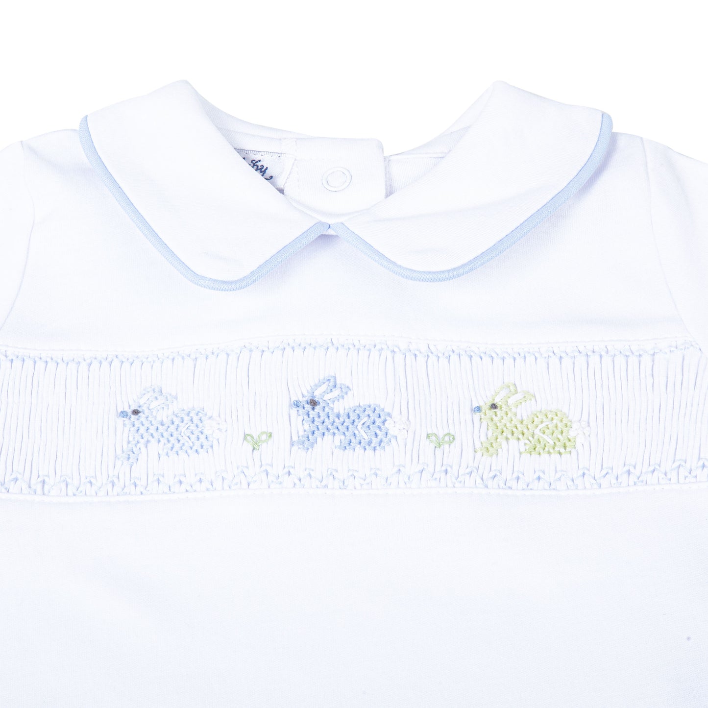 Hoppity Hop Classics Smocked Diaper Cover Set Light Blue