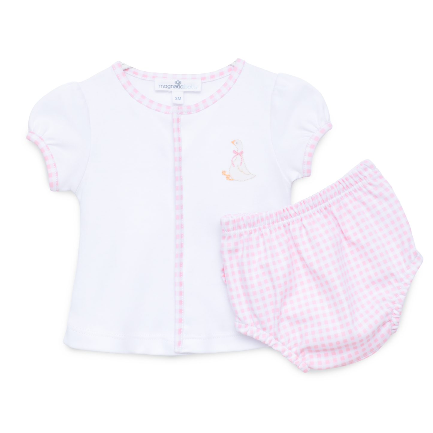 Silly Goose Pink Diaper Cover Set