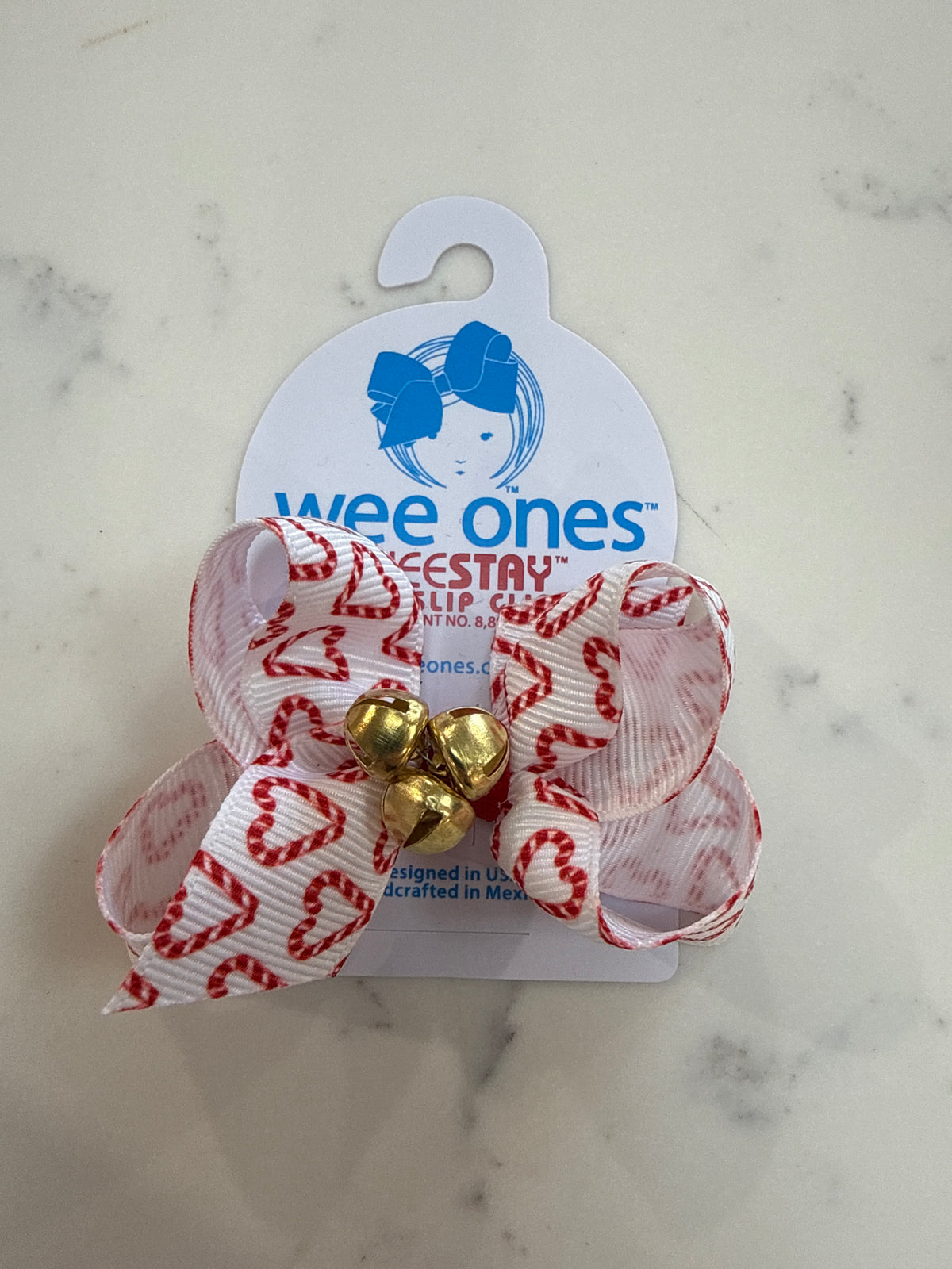 Mini Christmas Printed Jingle Bells Bows