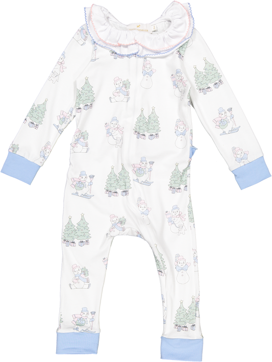 Snowman Baby Girl Pajama