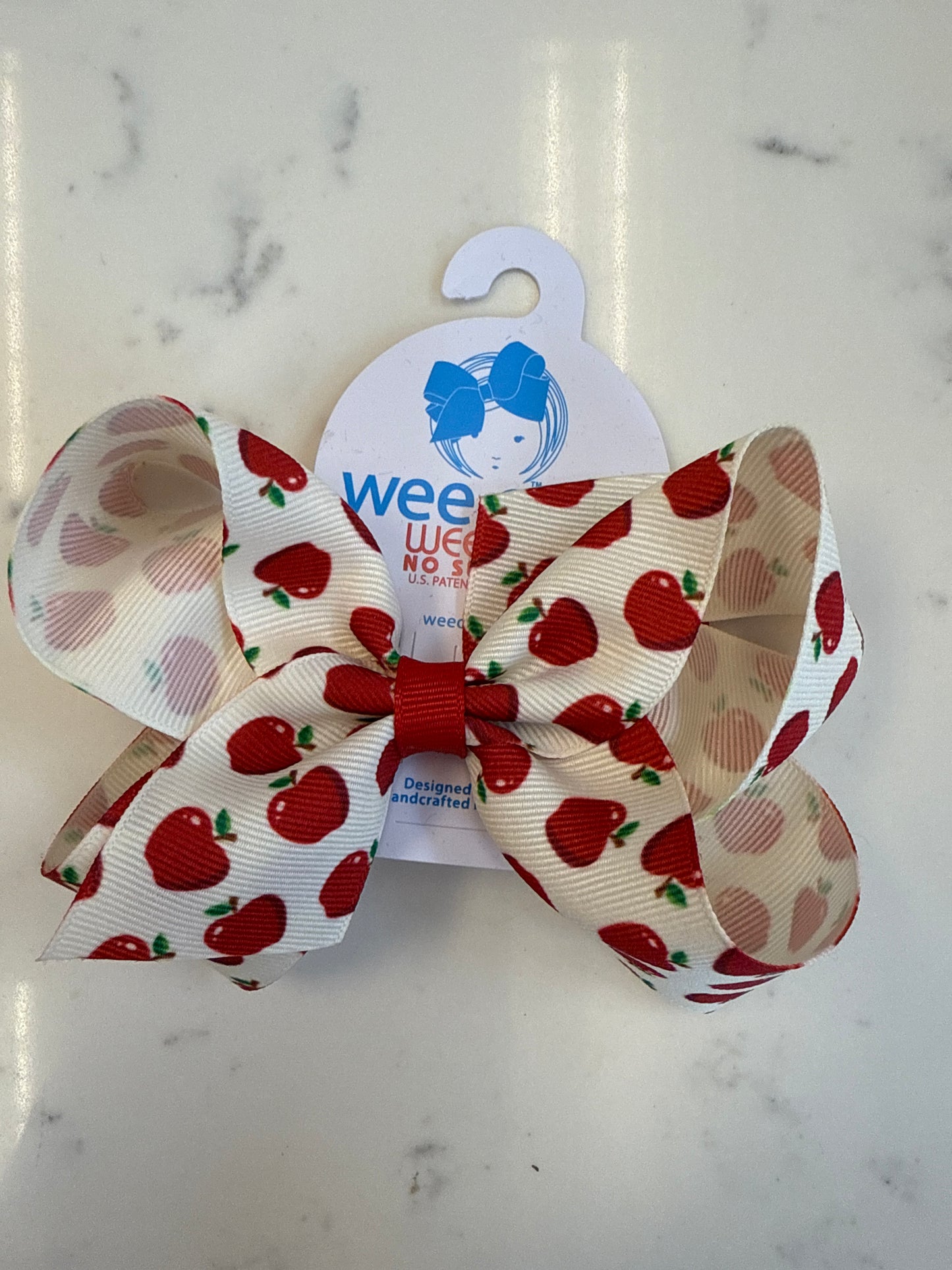 Apple Harvest Print Bow