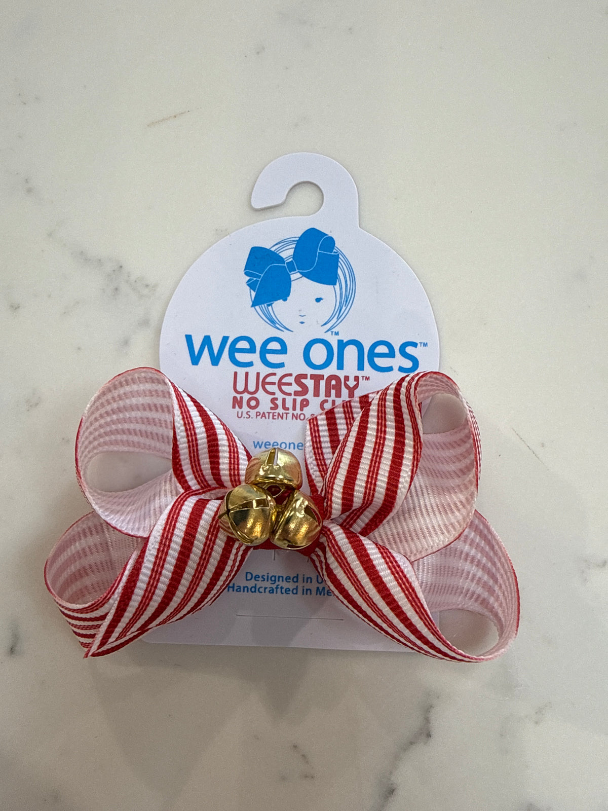 Mini Christmas Printed Jingle Bells Bows