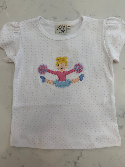 Cheerleader Pink Polka Dot Shirt