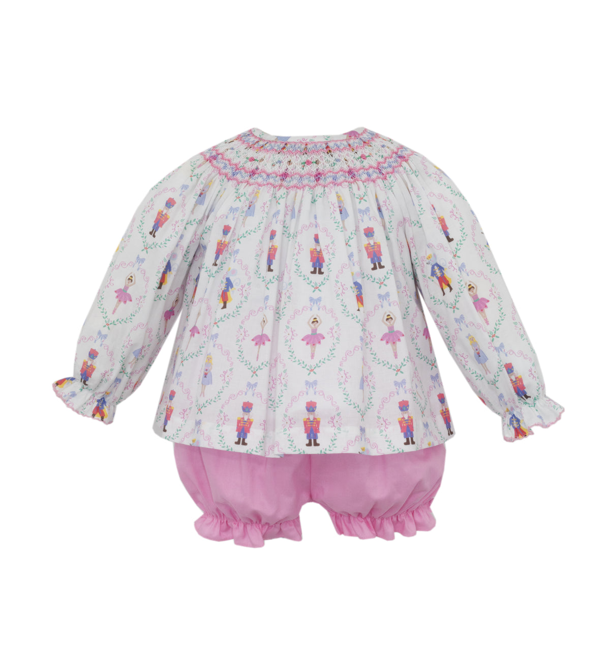 Nutcracker Print Bishop Bloomer Set