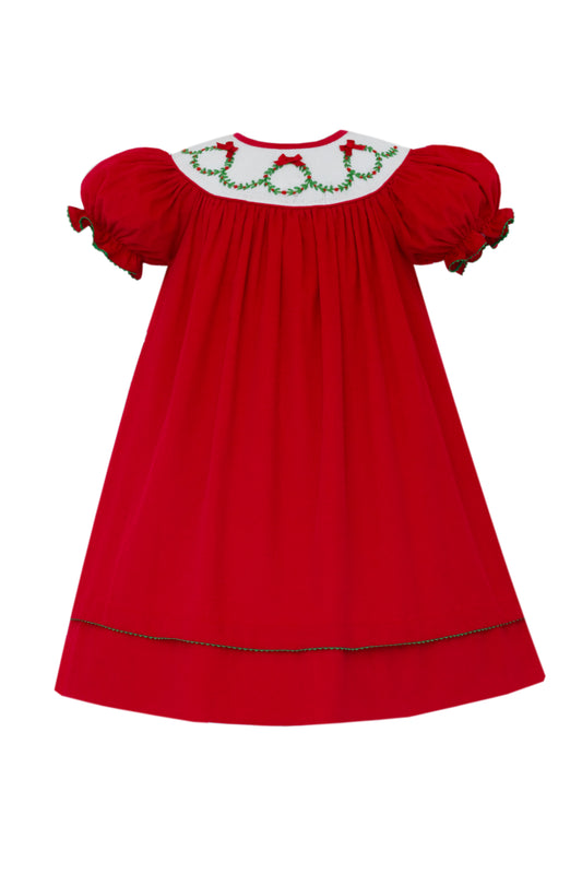 Holiday Wreath Red Cord Bishop