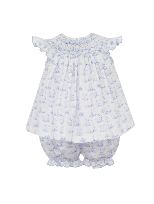 Bunny French Toile Bishop Bloomer Set