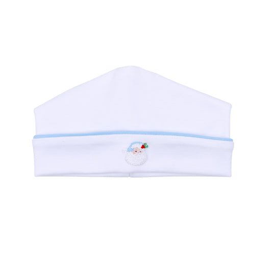 Santa Baby Embroidered Hat Light Blue