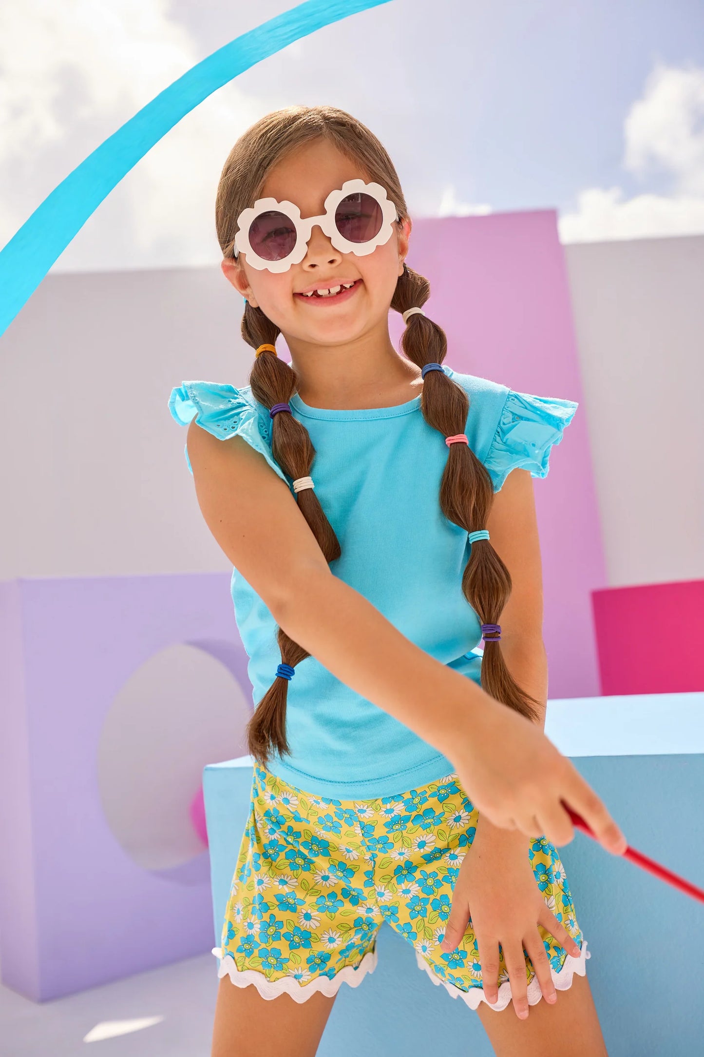 Eyelet Tank- Aqua