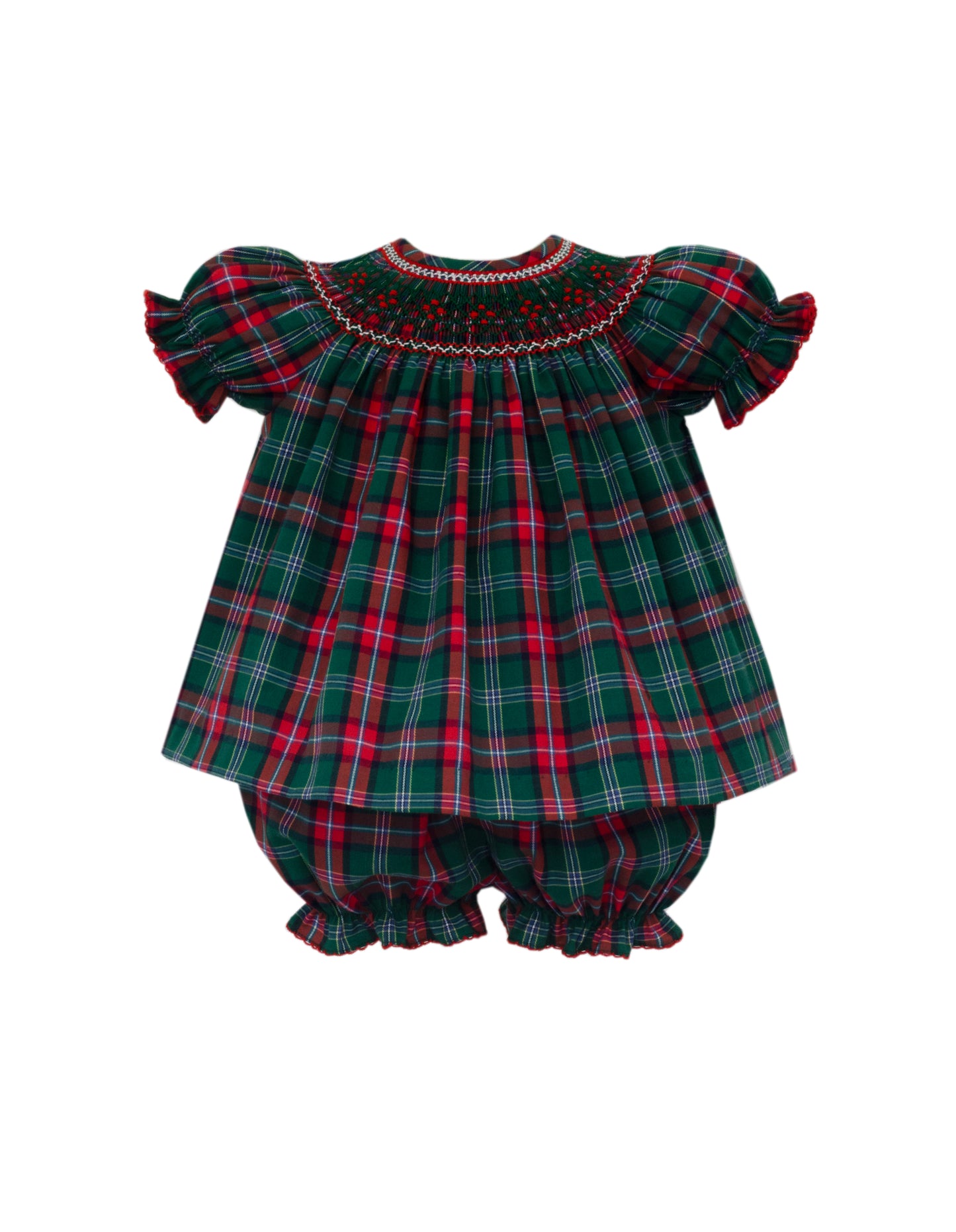 Madison Green and Red Plaid Bloomer Set