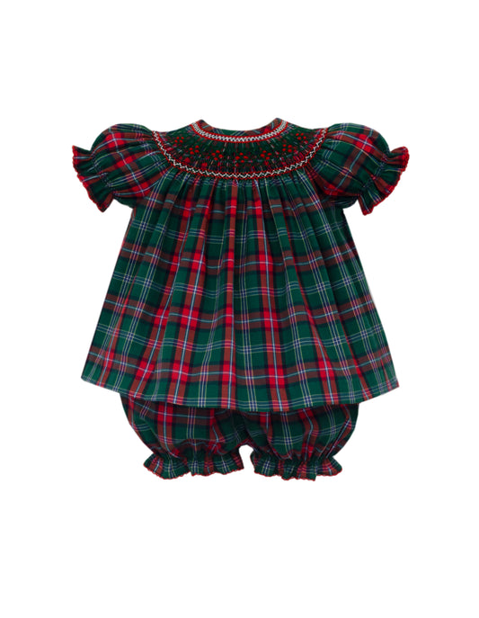 Madison Green and Red Plaid Bloomer Set