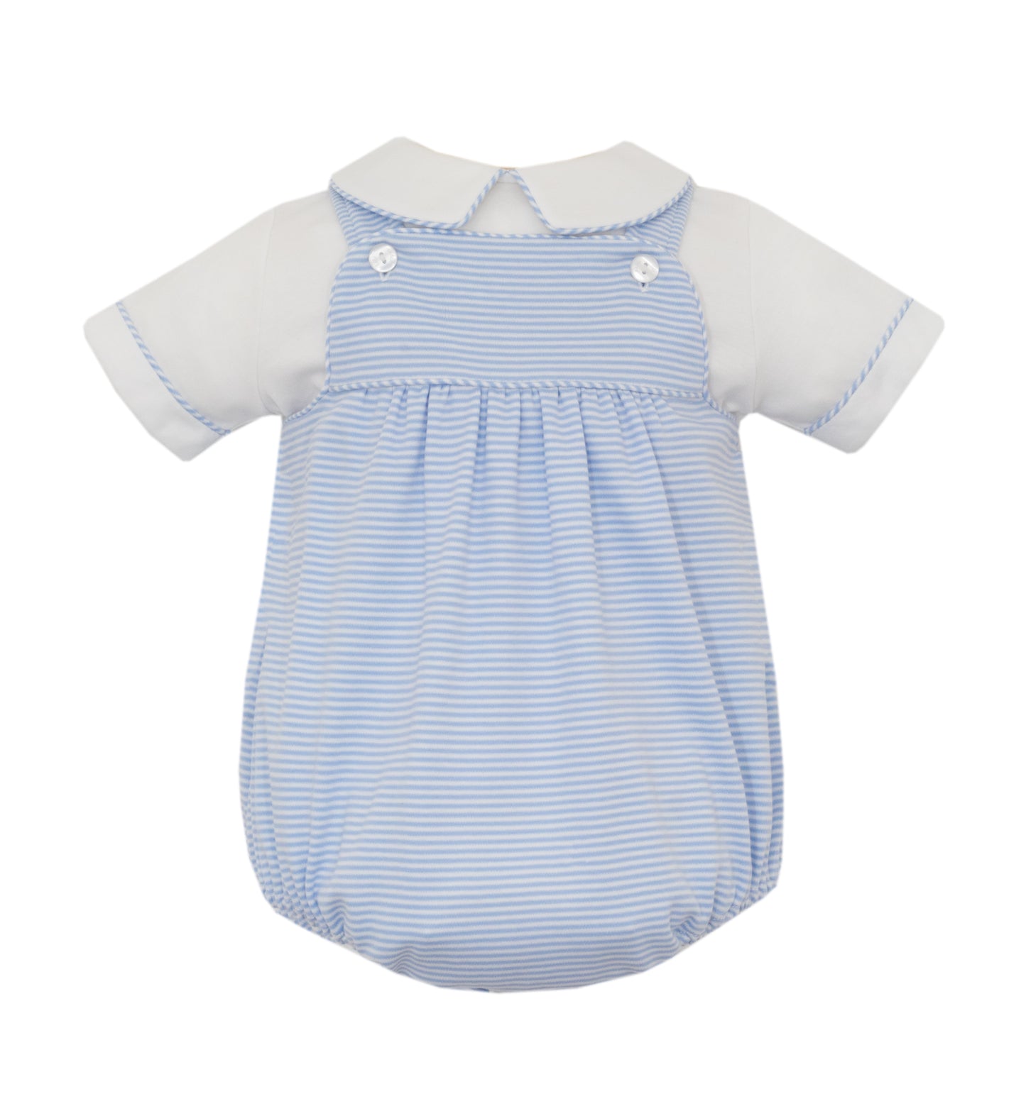 Blue Stripe Knit Strap Bubble