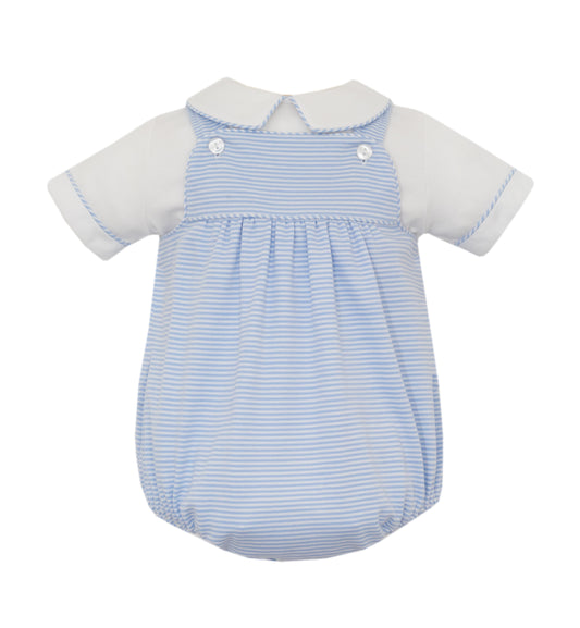 Blue Stripe Knit Strap Bubble