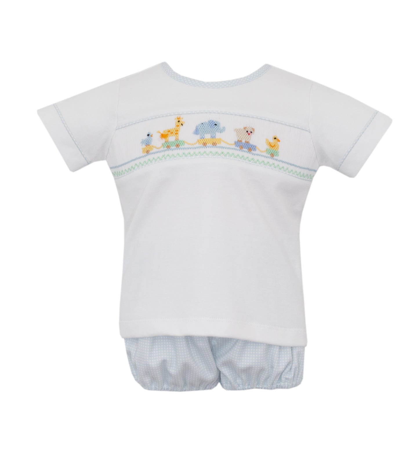 Toy Parade Knit Gingham Diaper Set