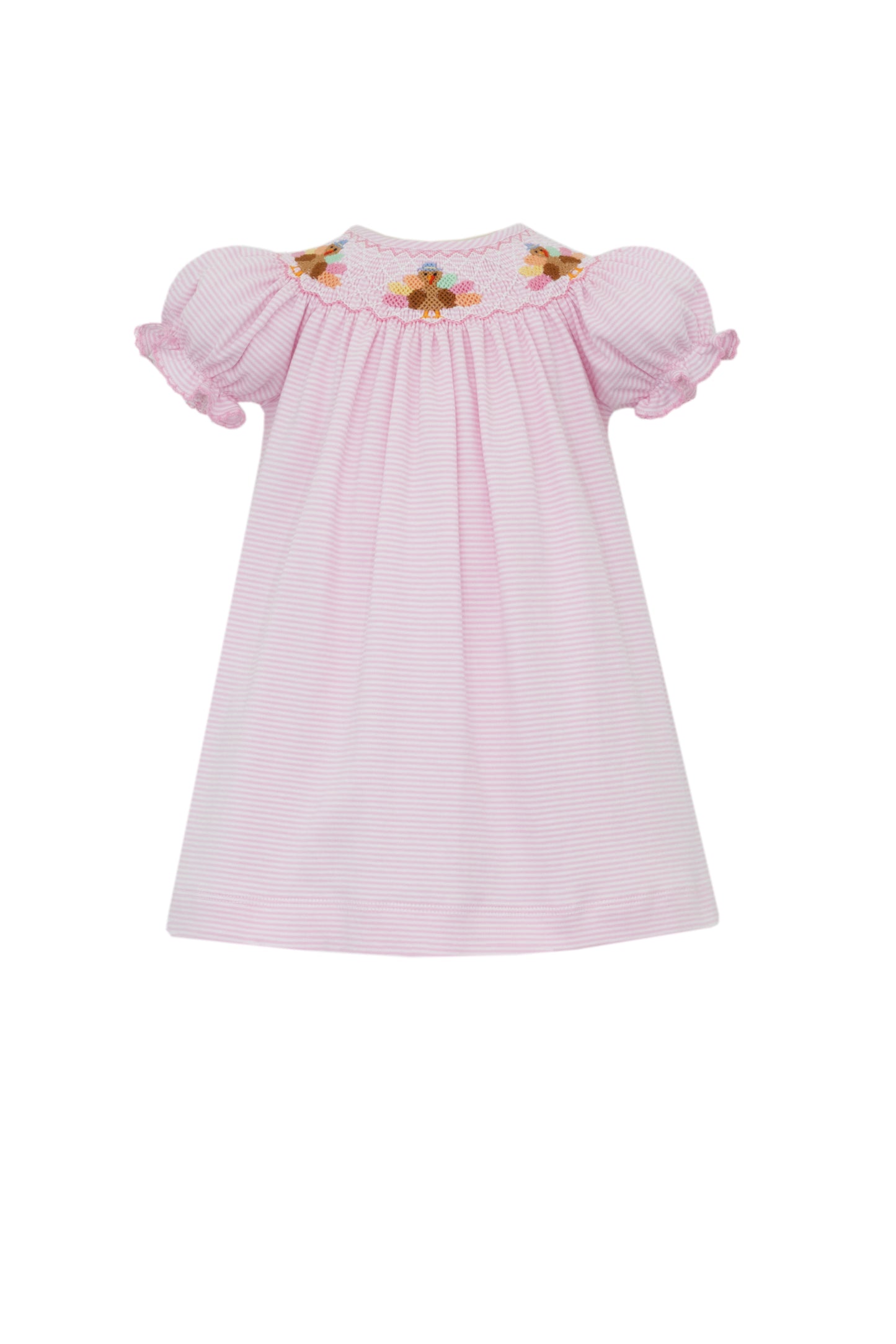 Turkey Pink Knit Stripe Bishop