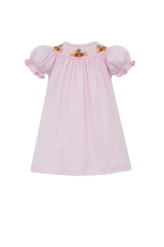 Turkey Pink Knit Stripe Bishop