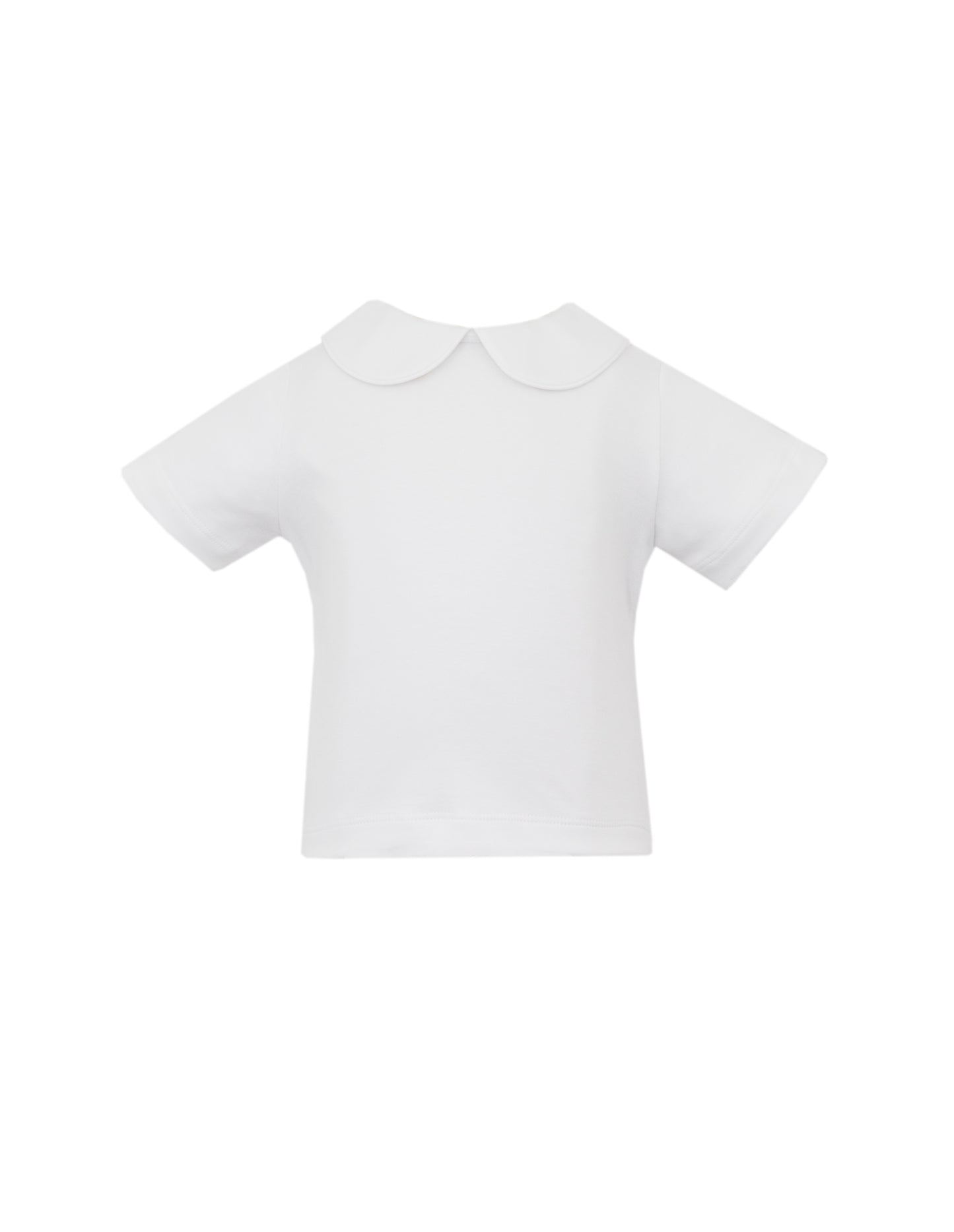 White Knit Peter Pan Shirt