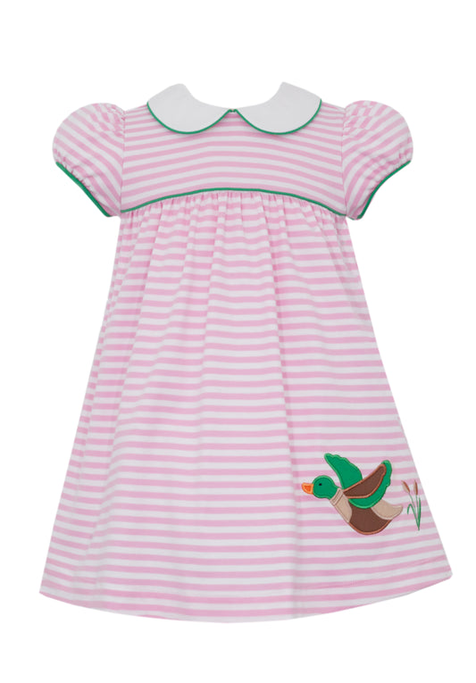 Mallard Pink Stripe Knit Dress