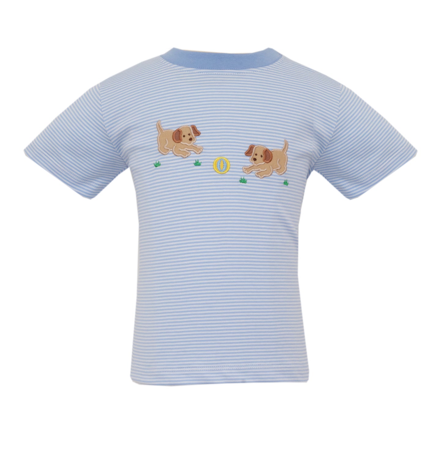 Garden Puppies Blue Stripe T-Shirt