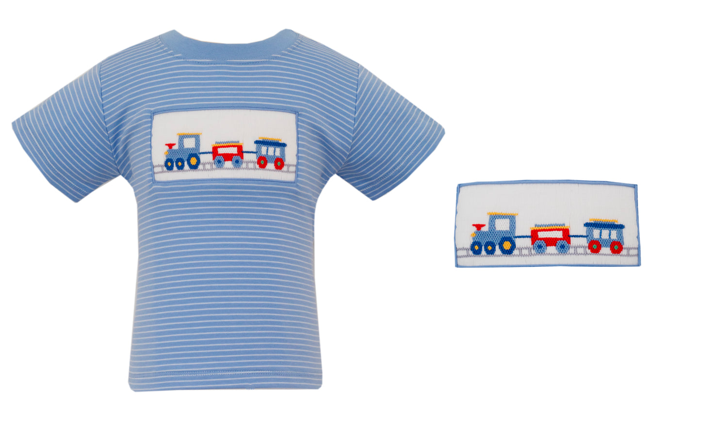 Train Blue Stripe Knit Shirt